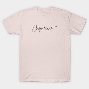 One Percent Black T-Shirt